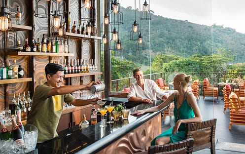 Sunset Cocktails at The Bar